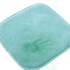 SUVAMJAM Ultra-Soft Dining Chair Pads with Memory Foam - Non-Slip SBR Backing, Thickened Cushion for Kitchen & Office Chairs (Aqua, 16''L*16''W(2pcs/Set))