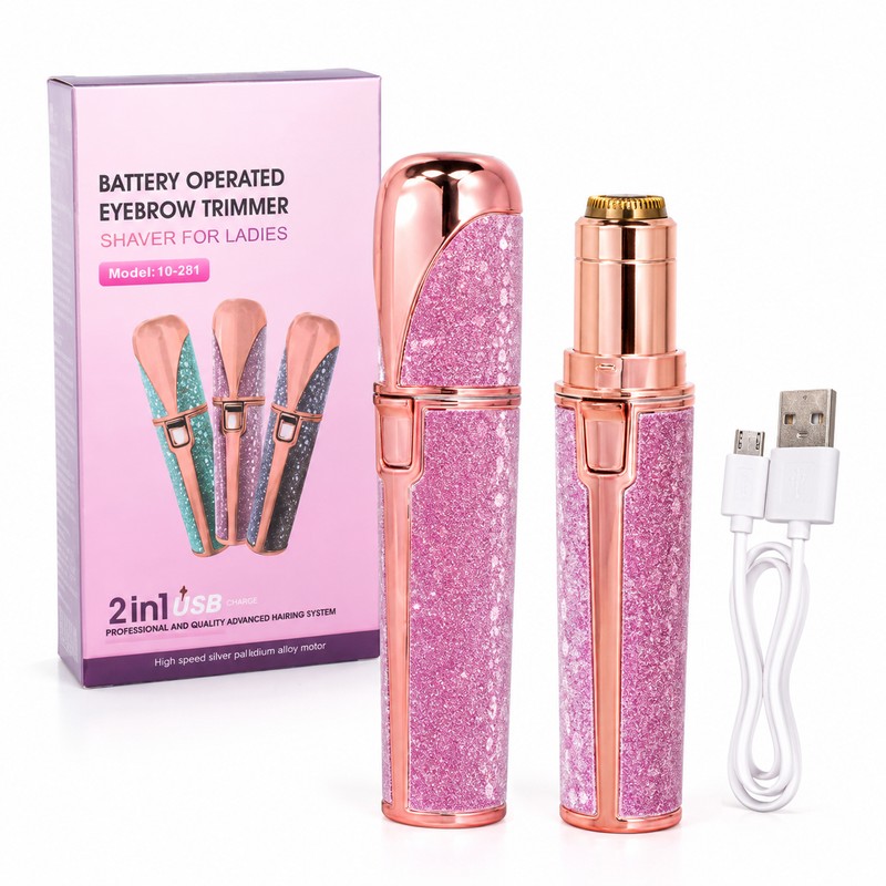 2-in-1 Rechargeable Facial Hair Remover for Women & Men –