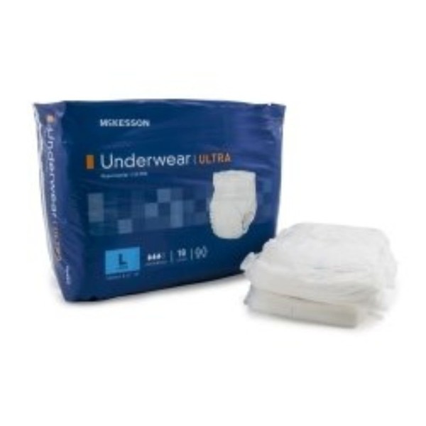 MCK83883101 - Adult Absorbent Underwear McKesson Ultra Pull On Large Disposable Heavy Absorbency