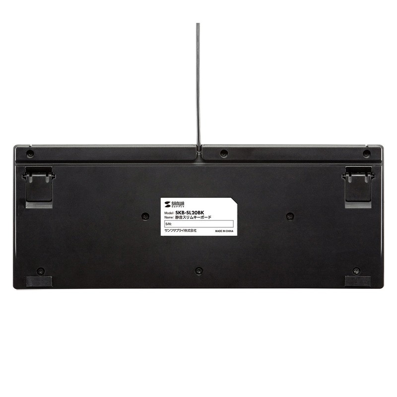 サンワサプライ 静音スリムキーボード SKB-SL20BK