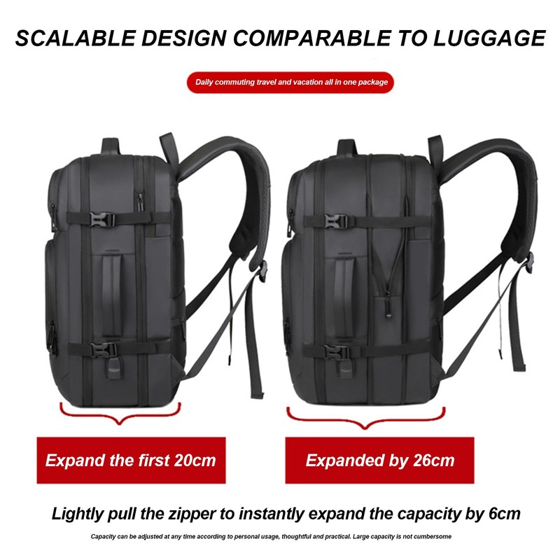 Wesoke Large Travel Backpack 17 Inch Laptop Backpack for Men