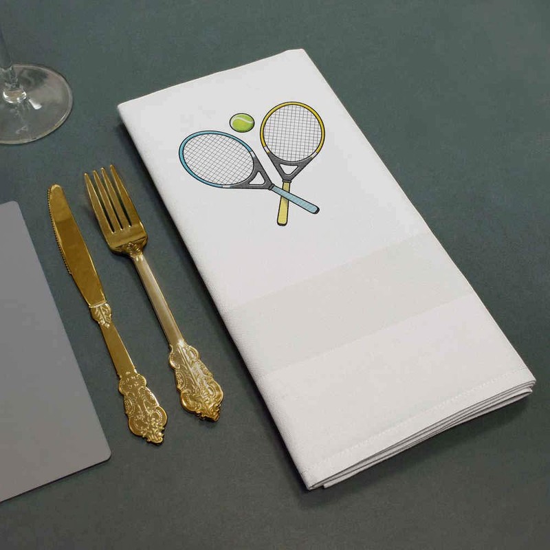 'Tennis' Cotton Napkin/Dinner Cloth (NK00008608)