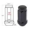 DCVAMOUS 24 PC 14x1.5 Lug Nuts Black 19mm Hex Compatible