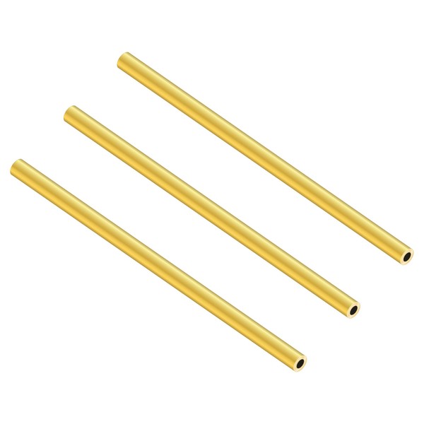 LAVMHAB Round Brass Tube 4.5mm OD x 1.0mm Wall Thickness