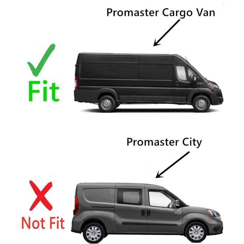 NAGD Fits 2014-2025 Ram Promaster Cargo Van Passenger Right Front