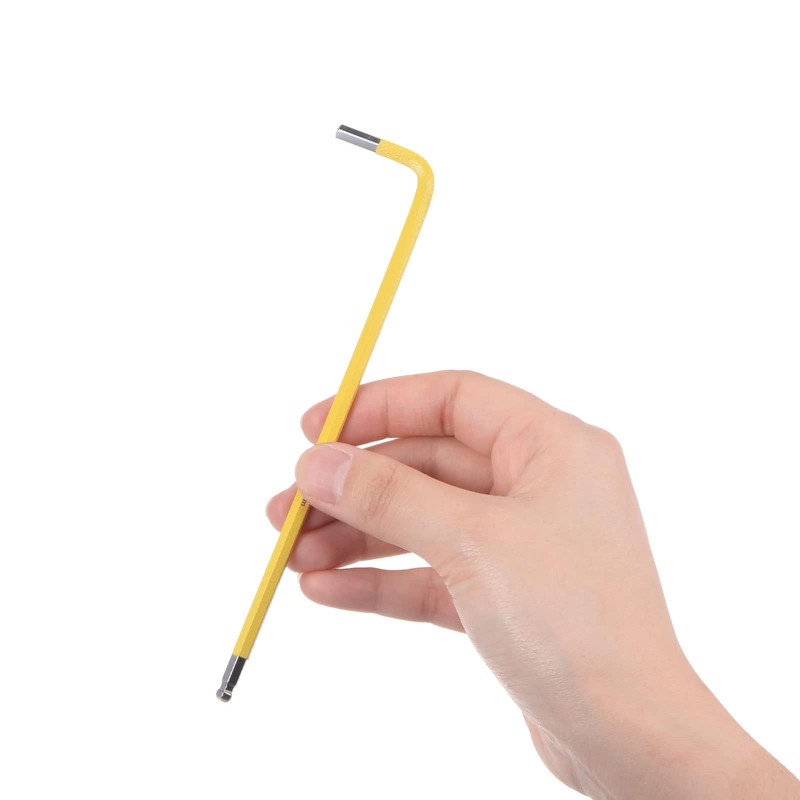 TOP-VIGOR 2Pcs 4mm Ball End Hex Key Wrench, L Shaped