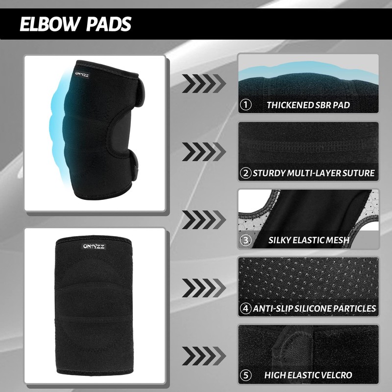 Children Protective Gear Set Soft Adjustable Kid Elbow Pads Knee