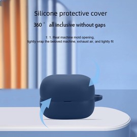 TINGYR Case Compatible with Sony LinkBuds Fit WF-LS910N, Ceamless Fit Protection, Shockproof And Scratch-Resistant, LED Visible, Case Cover Compatible with Sony LinkBuds Fit WF-LS910N.(Black)