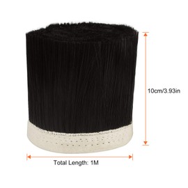 Acrux7 Dust Shoe Brush, 100mm Engraving Machine Dust Cover Nylon CNC Vacuum Brush for CNC Router Spindle Motor Black