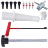 Quick Change Tire Valve Tool Kit,Tire Valve Stem Core Quickly