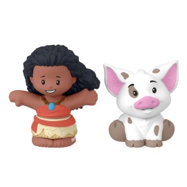 Fisher-Price Moana and Pua Little People Toy Figures Set for Kids Ages 1 5 Years