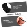 GLEAVI 25m Stainless Steel Cable Wire Coated Rope for Curtain