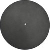 Genuine Leather Turntable Platter Mat - Charcoal Gray Suede