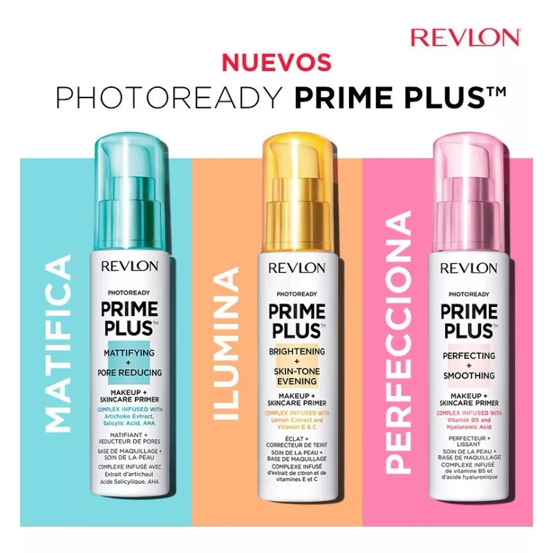 Revlon Photoready Prime Plus Pre Base Matificante 30ml Tono Del