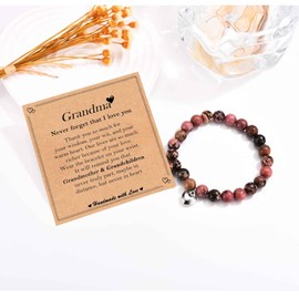 TEVOP Grandma Bracelet Gifts from Grandchildren, Grandma Birthday Gift, Ideal Jewellery Present for Women on Christmas Mothers Day