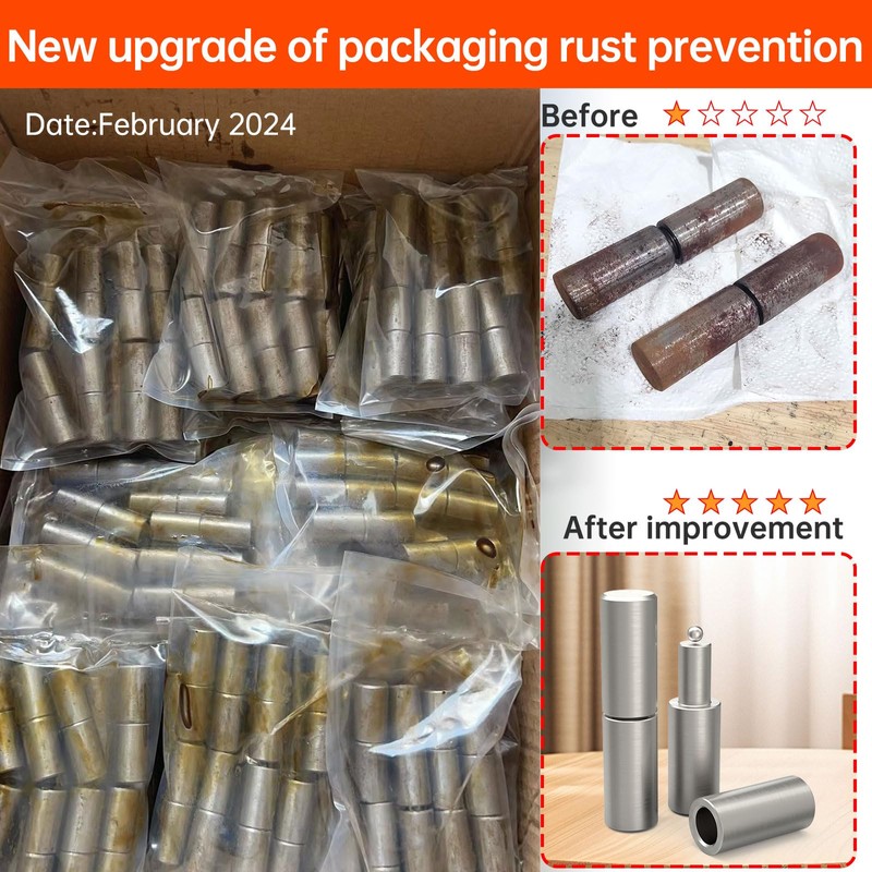 Weldable Barrel Hinges 4”,4⅛ x 1 inch, Heavy Duty Gate