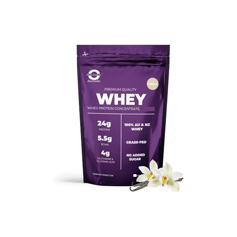 Pure Product Australia 100% Whey Protein Concentrate VANILLA 450g