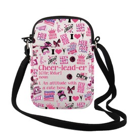 TSOTMO Cheerleader Gift Cheerleading Teammate Cheerleader Team Gift Cheerleader Noun Crossbody Bag for Women (Cheerleader Noun CrCA)