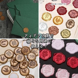 moin 2412sl339 Seal Wax Stamp Rose Gift