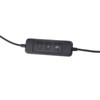 Telephone Headset with Noise Cancelling Microphone Black USB Corded Single