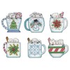 Design Works Crafts Inc. Juego de 6 adornos de punto
