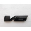 GMC 1PC Matte Black Rear Tailgate V6 OVERLAY Emblems Badge