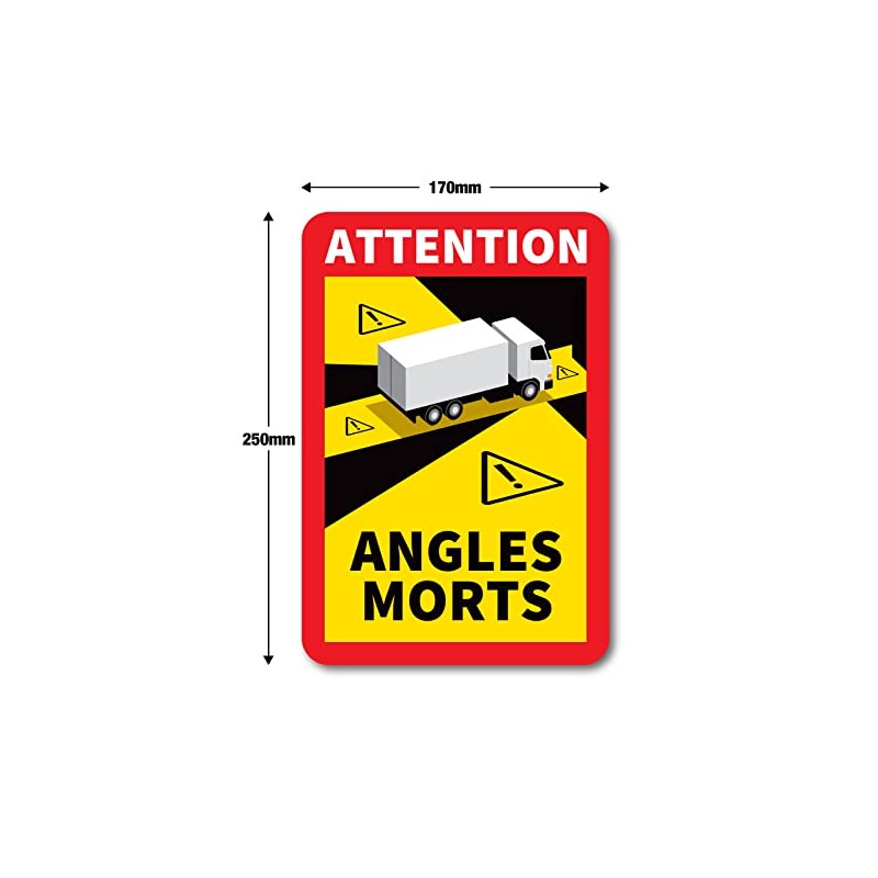 Signs247 Angles Morts Stickers Blind Spot Stickers for lorries, vans