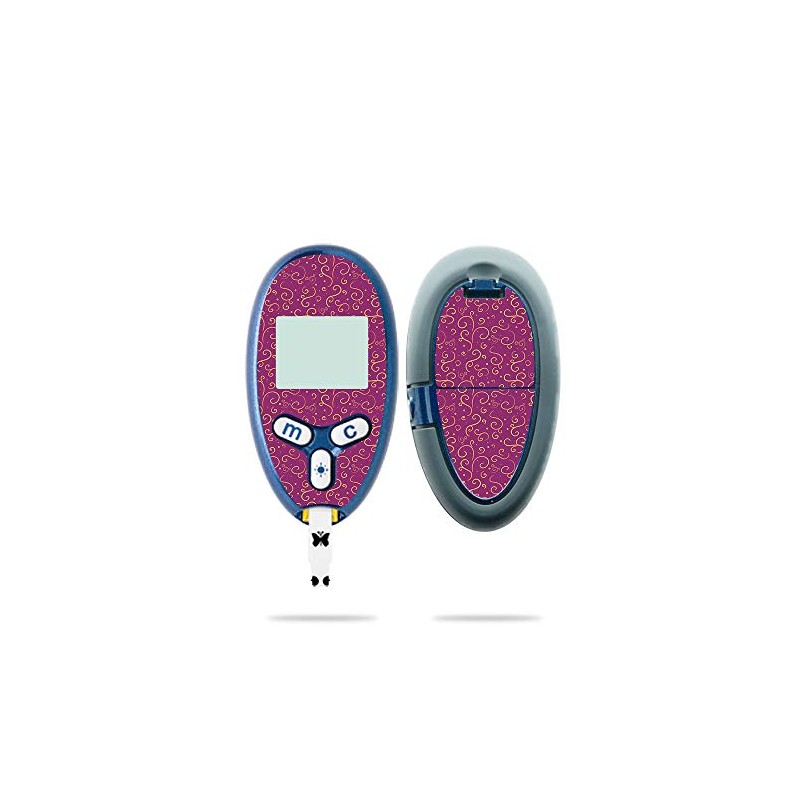 MightySkins Skin Compatible with Abbott Freestyle Lite - Magenta Swirls