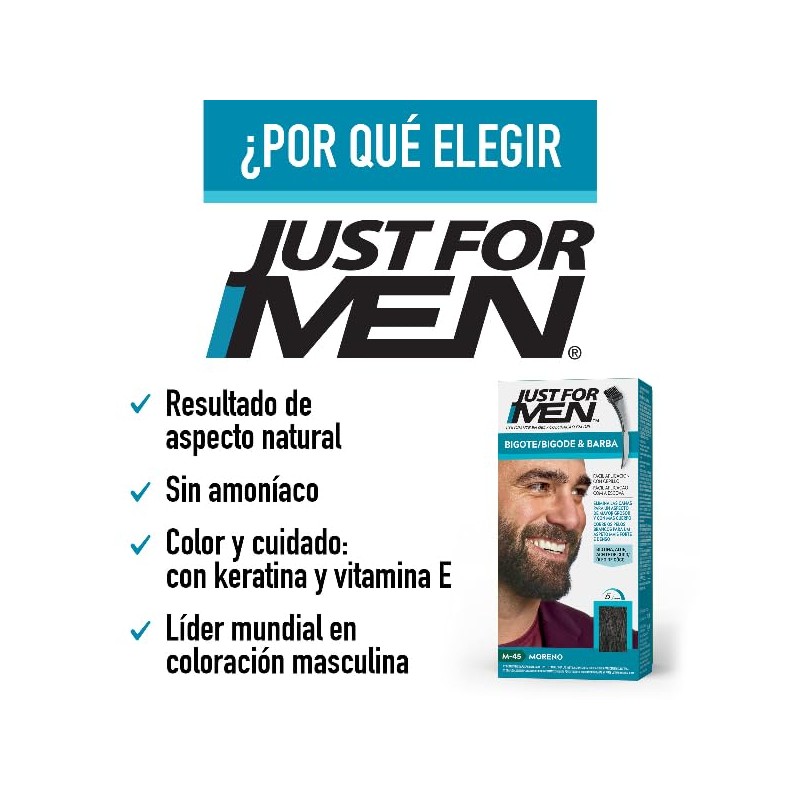 Just For Men Ink Colorante En Gel Para Barba Y