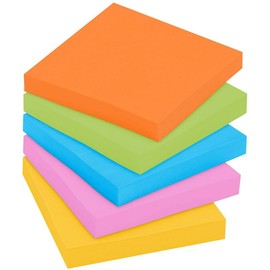 HiFEN® Sticky Notes Self-Stick Note Pads 75x75mm 8 Pads of 60 Sheets Multicolor Removable Super Sticky Notes for Note Taking to Do List Reminders…