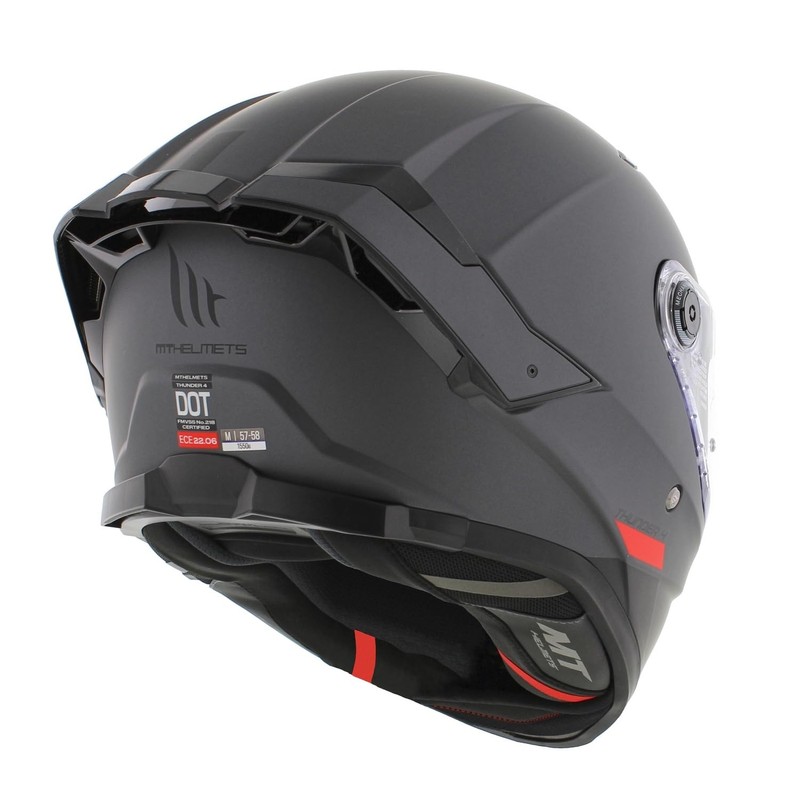 MT Thunder 4 SV Full Face Helmet Solid Matt Grey