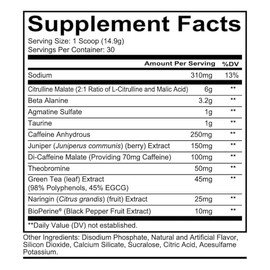 REDCON1 Total War Preworkout: Contiene 320 Mg De Cafeína De Té Verde, Enebro Y Beta-Alanina. Preentrenamiento Con Aminoácidos Para Aumentar El Bombeo,