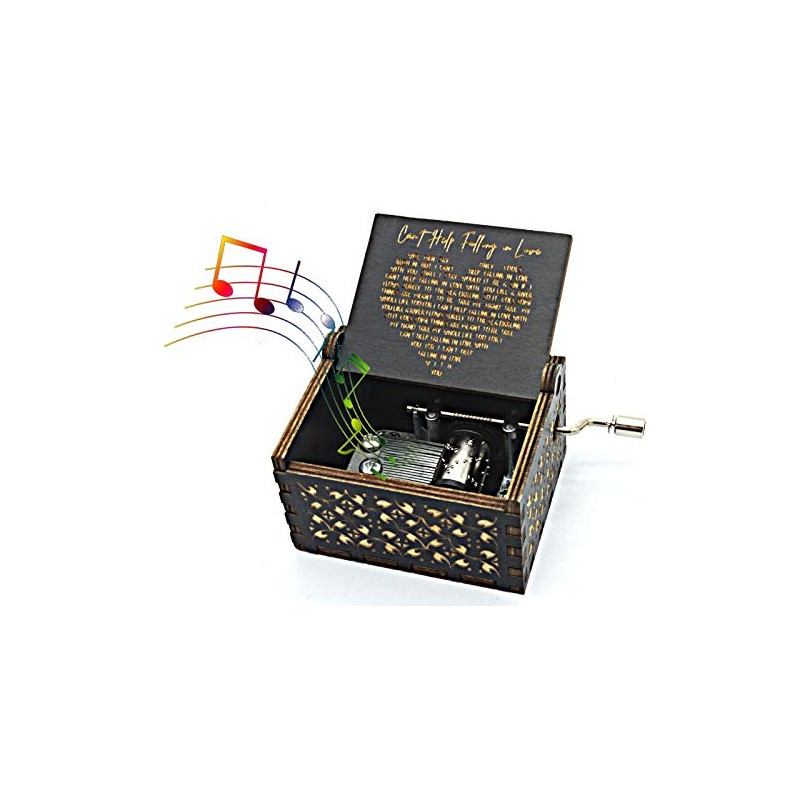 Can't Help Falling in Love Caja de música de madera,
