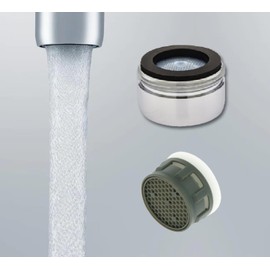 Male 15/16" Compatible with Delta Aerator Faucet Chrome Housing 2.2 gpm RP330, RP18508 (Blue 1.8 gpm)