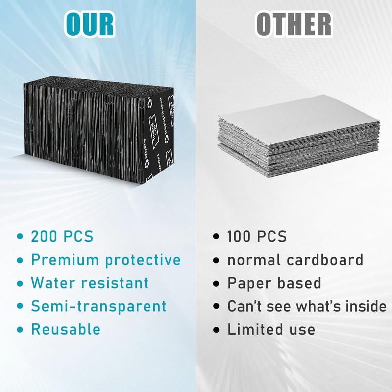 200 Pack Trading Card Shipping Protector Coolrunner 3.5" x 4.5"