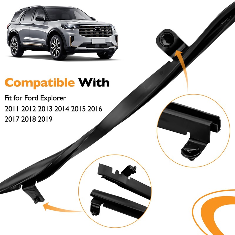 Door Weather Strip Seals LH RH 2 Pcs- Compatible with