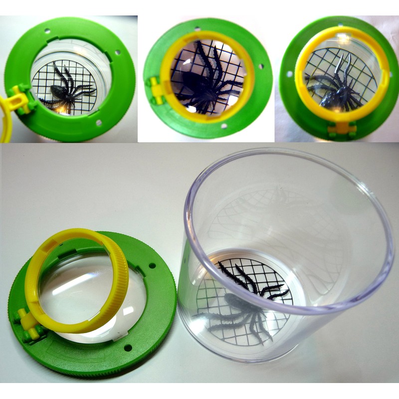 Set of 2 2x, 3.5x Magnifying Beakers with Magnifying Booklet