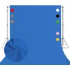 6x8 Ft Polyester Blue Photo Backdrop for Photoshoot Background for