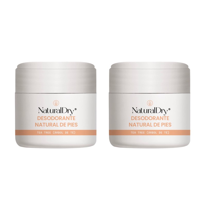 NaturalDry Desodorante para PIES - 100% Natural - Aceite esencial
