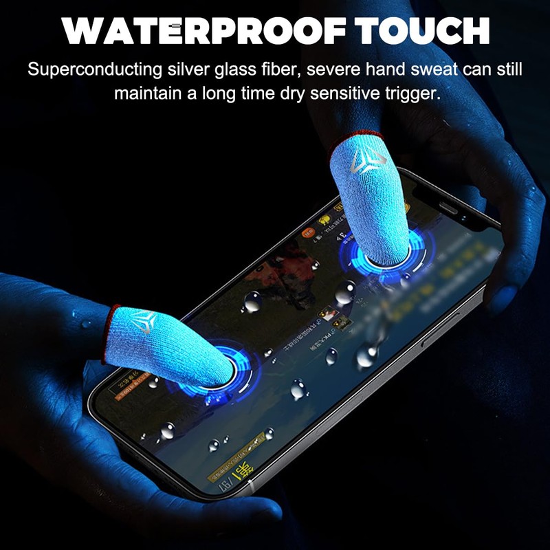 SIOPPKIK Pack of 4 Gaming Finger Sleeve Thumb Sleeve, Game
