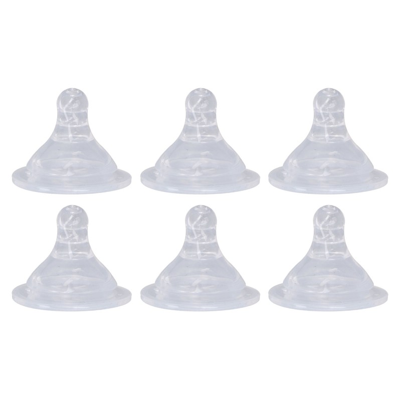 10pcs Infant Silicone Nipples Baby Bottle Replacement Feeding Nipples for