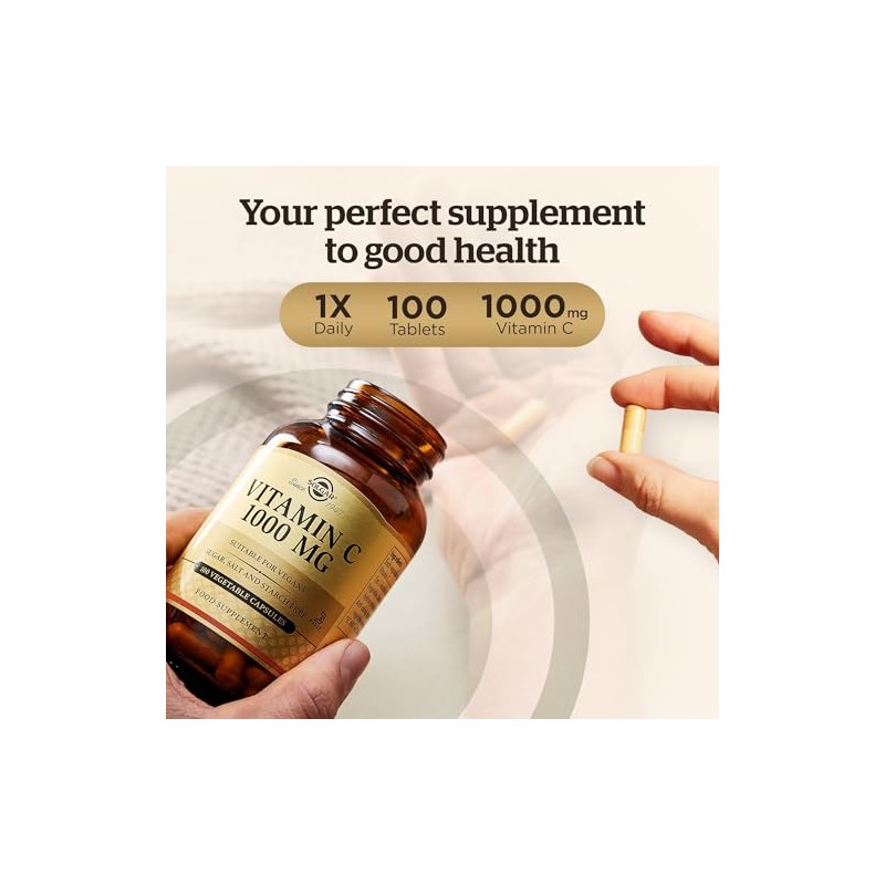 Solgar Vitamin C 1000 mg Vegetable Capsules - Pack of