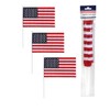 3 Mini American Flags On Stick US 11.4 Inches By