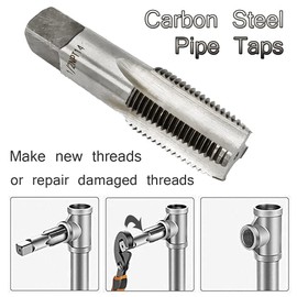 WANXIANG 1/2" Carbon Steel NPT Pipe Tap and 1/2" Broken Water Pipe Extractor,Home Water Pipe Repair Kit
