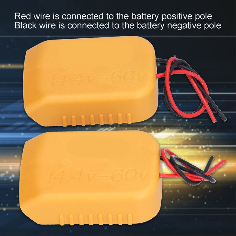 Battery Adapter Dock Power Mount Connector with 14 Gauge Wire
