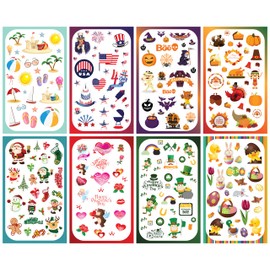 Year-Round Holiday Stickers Variety Pack: Fun Assortment of Designs for a Whole Year (400+ Stickers)
