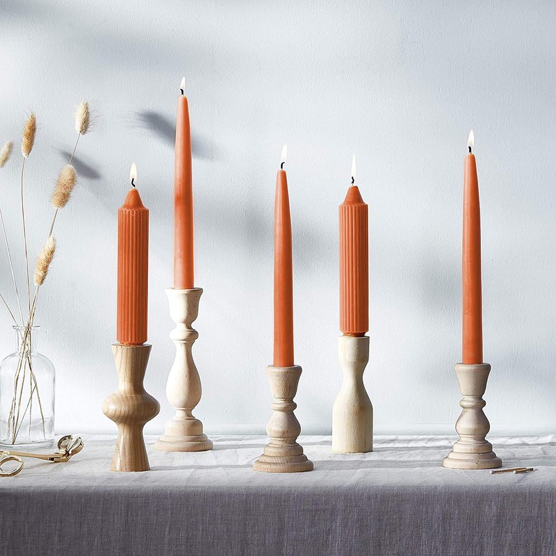 Root Candles 7919 Unscented Smooth Hand-Dipped 9-Inch Taper Candle, 12-Count,