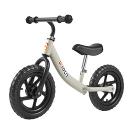 WubbaLubba Balance Bike for 3,4,5,6,7 Years Old Kids Indoor/Outdoor Toys, 12 Inch Toddler Balance Bike, No Pedal Training Children Bicycle Sport bike with Adjustable Seat Height and Airless Tir (Grey)
