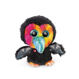 NICI Glubschis: The Original Cuddly Toy Toucan Tuffy 15 cm – Fluffy Stuffed Animals for soft toy lovers, Bird Toys with Big Glittery Eyes to Cuddle & Play with, Colorful/Black, 46966