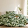 Floral Comforter Queen Size - 100% Cotton Green Comforter Set